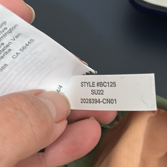 J. Crew Bikini Bottom Women's M Green Curved Waist Cheeky New BC125 7833 - Picture 10 of 12